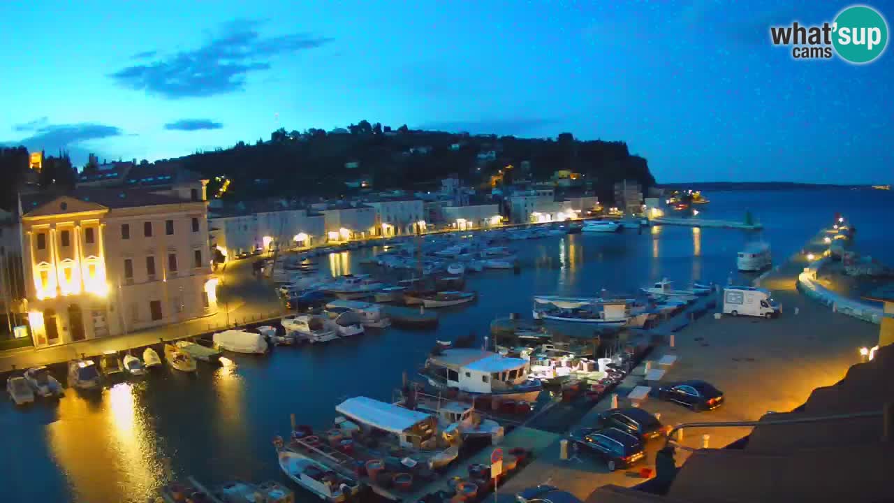 Live-Webcam aus Piran “Mandrač” – Erstaunliche Live-Ansicht von Villa Piranesi