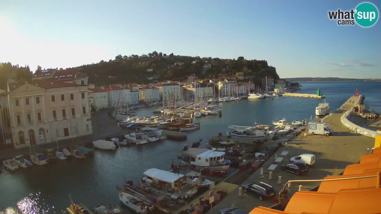 Iz Pirana Spletna kamera v živo “Mandrač” – Neverjeten pogled v živo iz Vile Piranesi