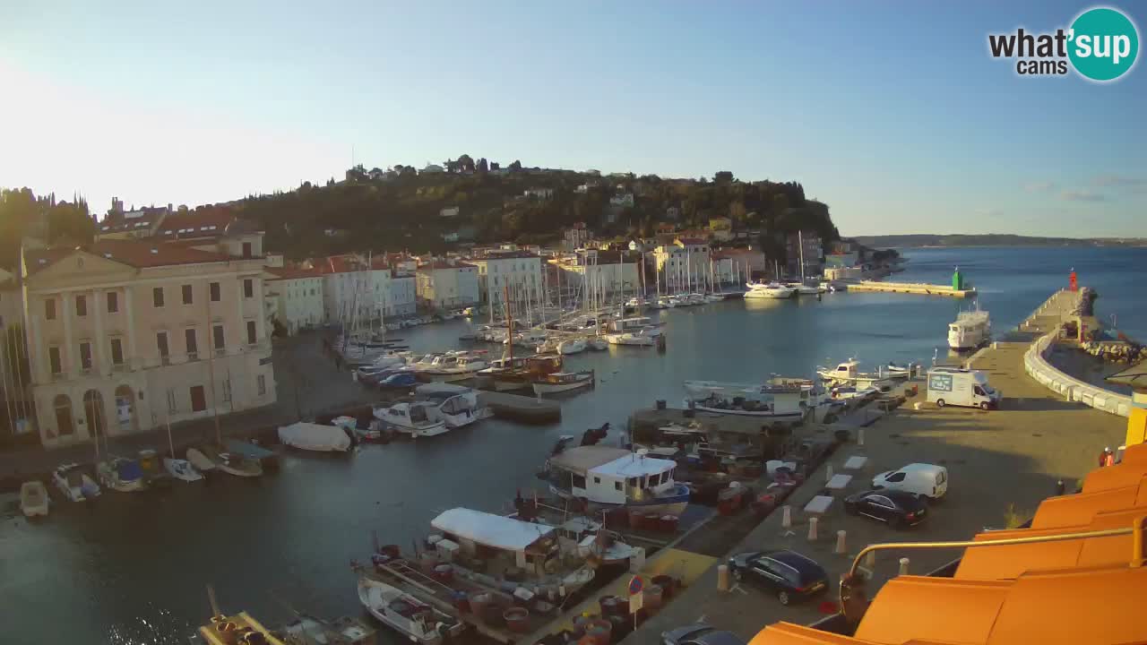 Live-Webcam aus Piran “Mandrač” – Erstaunliche Live-Ansicht von Villa Piranesi