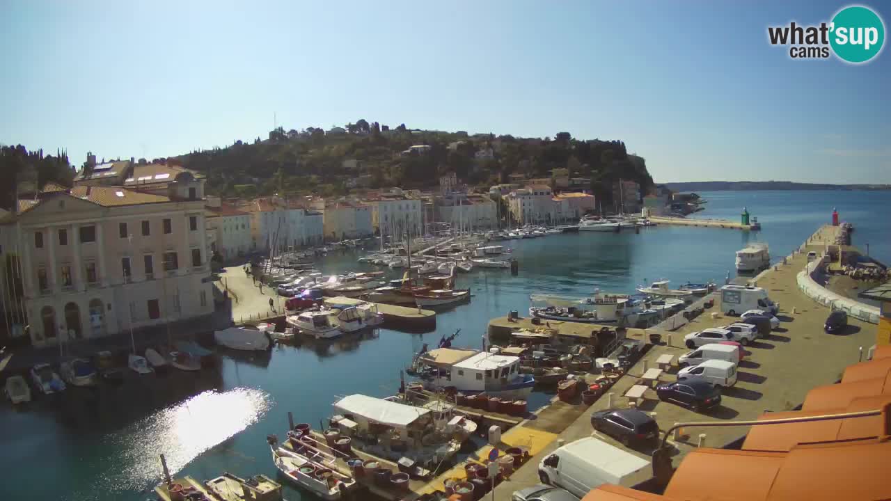 Live-Webcam aus Piran “Mandrač” – Erstaunliche Live-Ansicht von Villa Piranesi