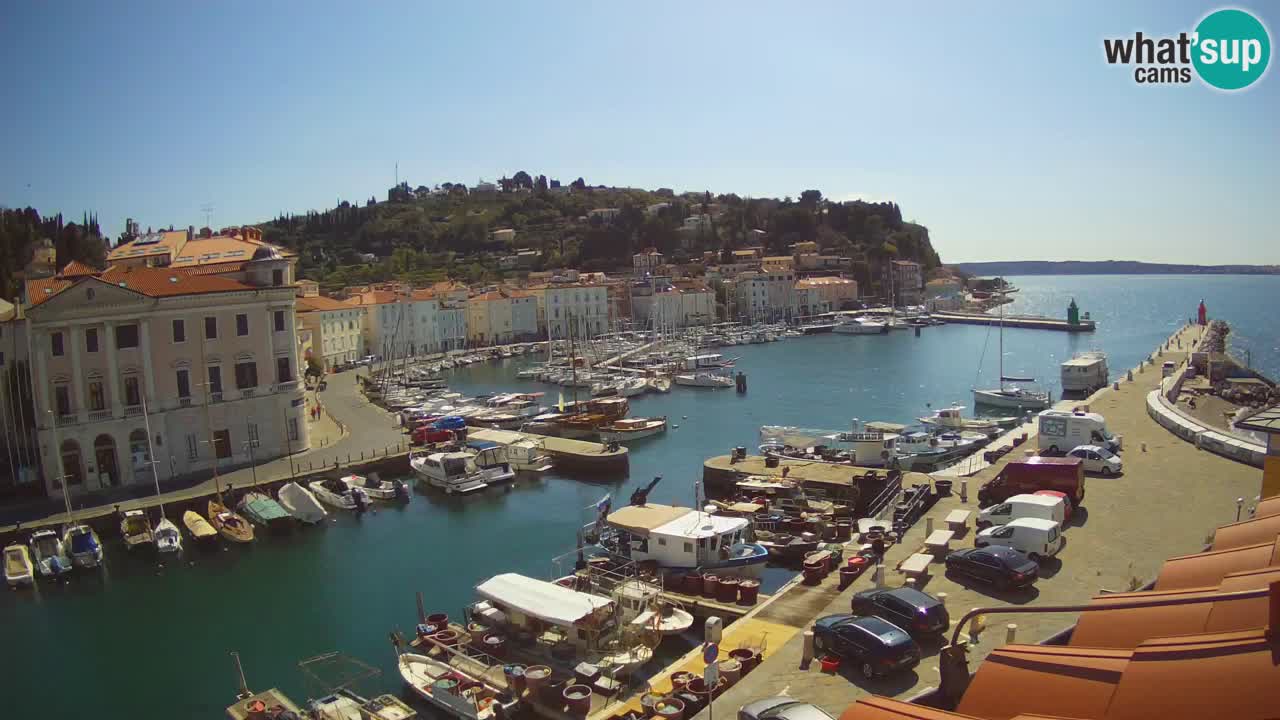 Live webcam from Piran “Mandrač” – Amazing live view from Villa Piranesi