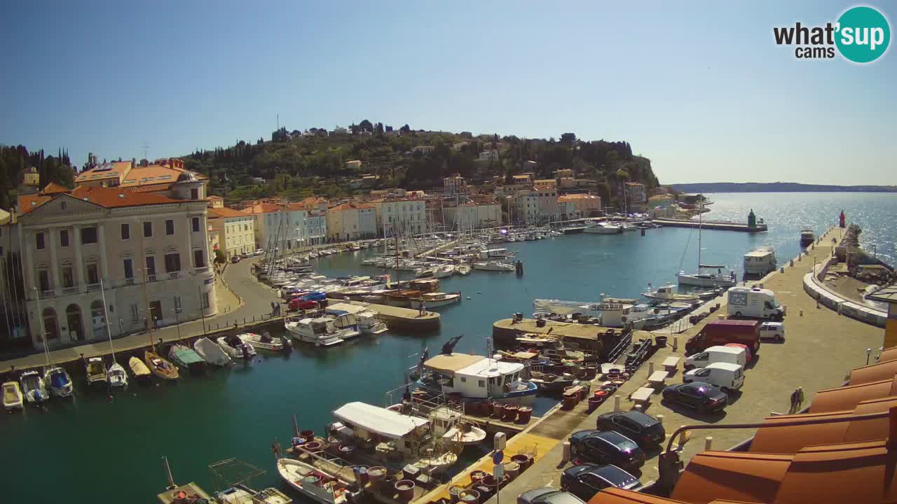 Live-Webcam aus Piran “Mandrač” – Erstaunliche Live-Ansicht von Villa Piranesi