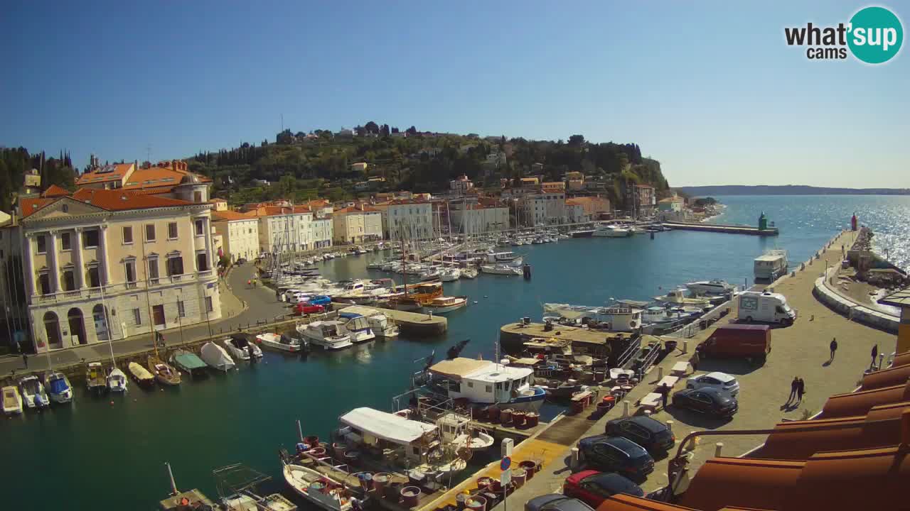Live-Webcam aus Piran “Mandrač” – Erstaunliche Live-Ansicht von Villa Piranesi
