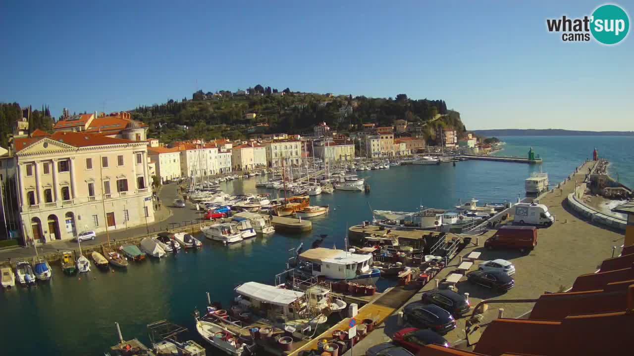 Live-Webcam aus Piran “Mandrač” – Erstaunliche Live-Ansicht von Villa Piranesi