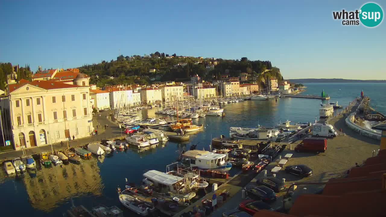 Cámara web en vivo desde Piran “Mandrač” – Increíble vista en vivo desde Villa Piranesi