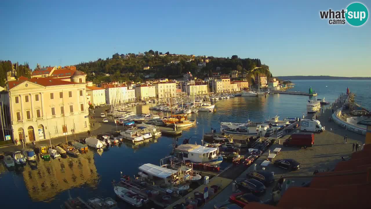 Live-Webcam aus Piran “Mandrač” – Erstaunliche Live-Ansicht von Villa Piranesi