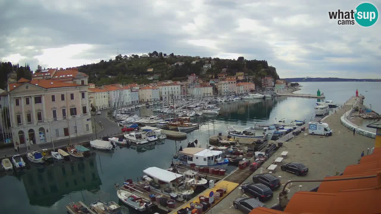 Live-Webcam aus Piran “Mandrač” – Erstaunliche Live-Ansicht von Villa Piranesi