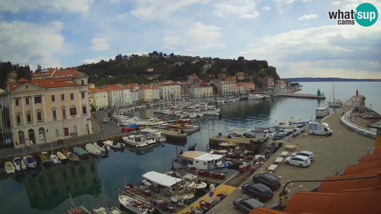 Live-Webcam aus Piran “Mandrač” – Erstaunliche Live-Ansicht von Villa Piranesi