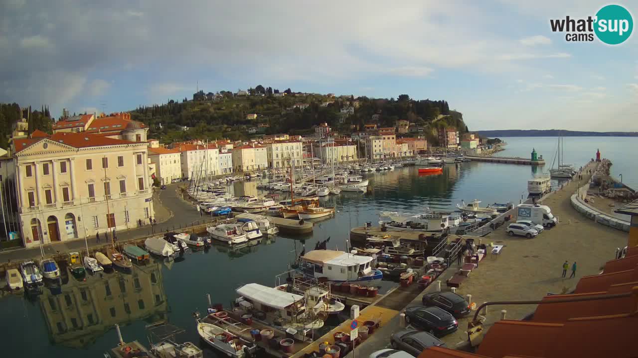 Live-Webcam aus Piran “Mandrač” – Erstaunliche Live-Ansicht von Villa Piranesi