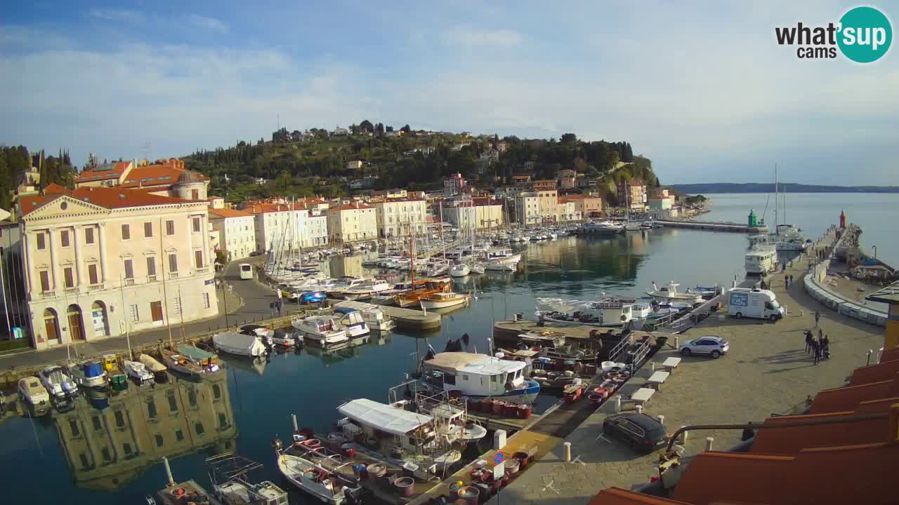 Live-Webcam aus Piran “Mandrač” – Erstaunliche Live-Ansicht von Villa Piranesi