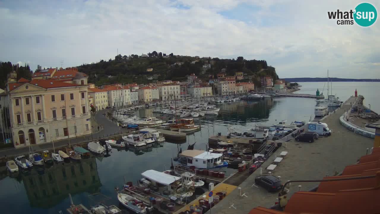 Live webcam from Piran “Mandrač” – Amazing live view from Villa Piranesi