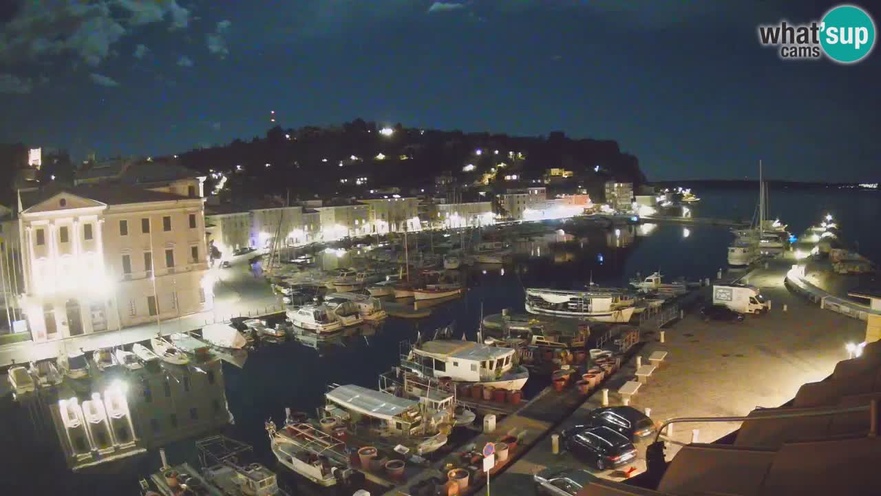 Live webcam da Pirano “Mandrač” – Splendida vista live da Villa Piranesi
