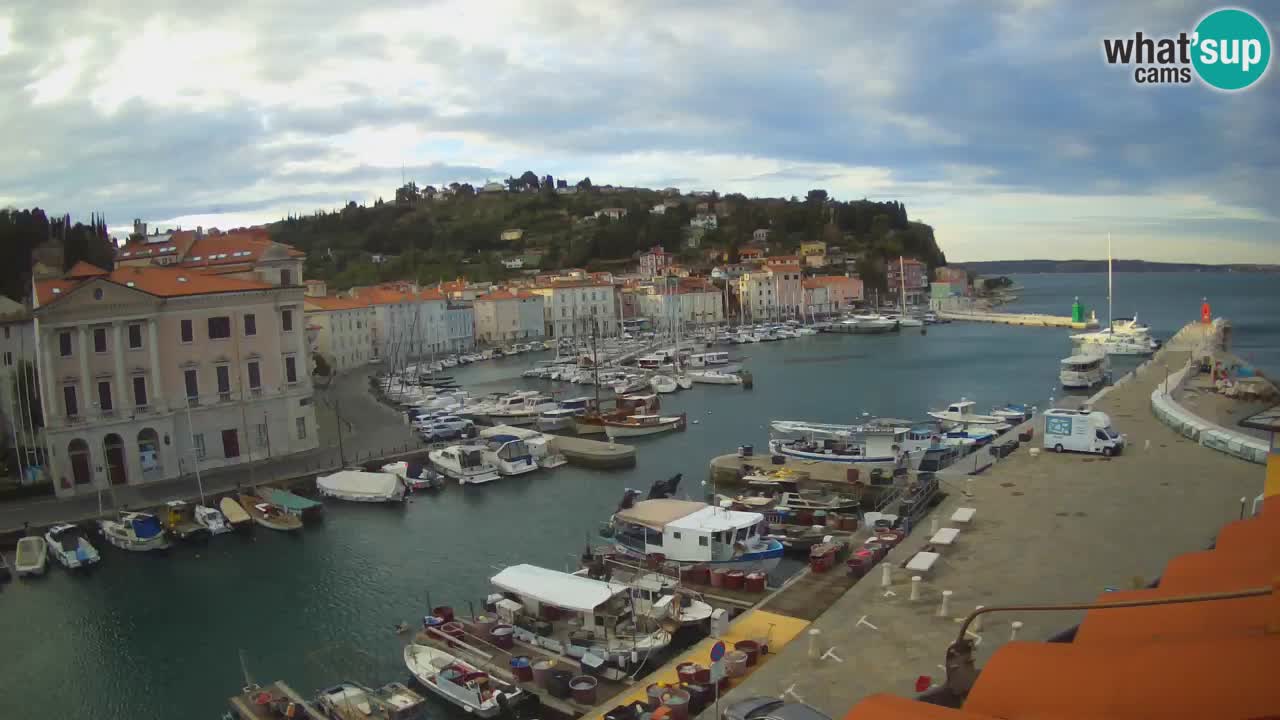 Live webcam from Piran “Mandrač” – Amazing live view from Villa Piranesi