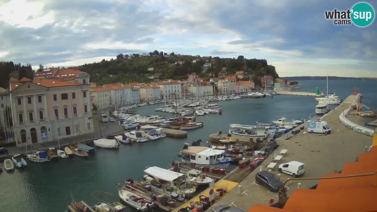 Live webcam from Piran “Mandrač” – Amazing live view from Villa Piranesi