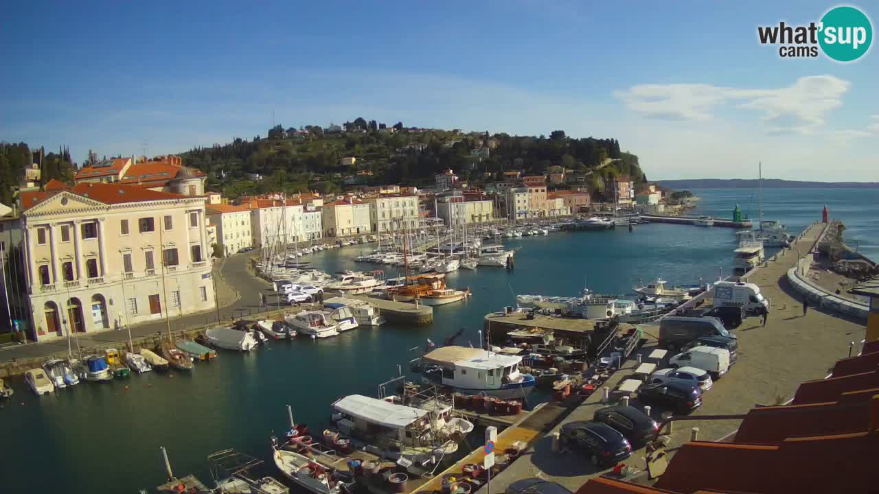 Live webcam from Piran “Mandrač” – Amazing live view from Villa Piranesi