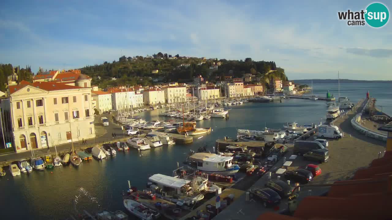 Live webcam from Piran “Mandrač” – Amazing live view from Villa Piranesi