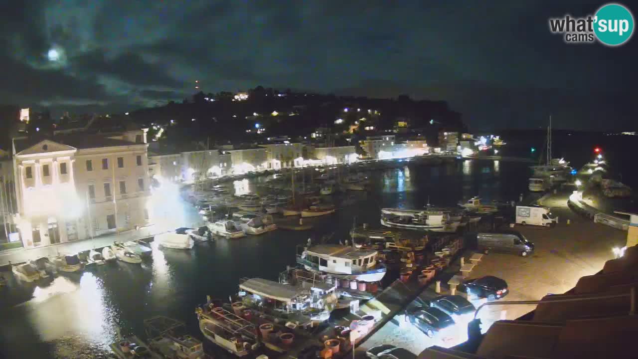 Webcam en direct de Piran “Mandrač” – Incroyable vue en direct de la Villa Piranesi