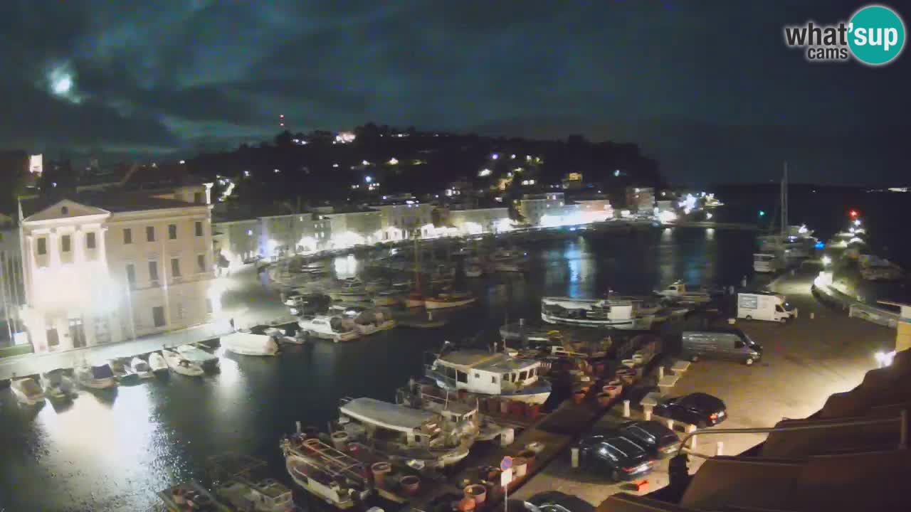 Webcam en direct de Piran “Mandrač” – Incroyable vue en direct de la Villa Piranesi