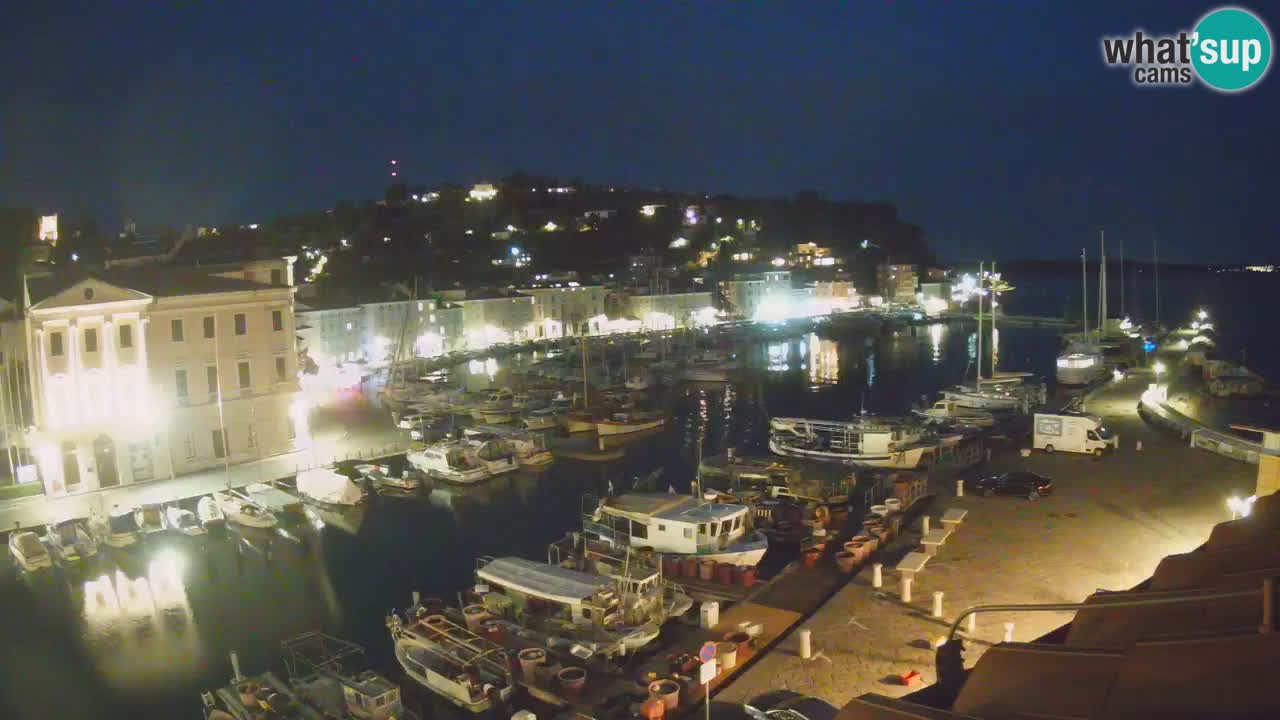 Live webcam da Pirano “Mandrač” – Splendida vista live da Villa Piranesi