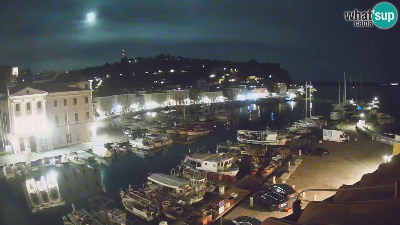 Webcam en direct de Piran “Mandrač” – Incroyable vue en direct de la Villa Piranesi