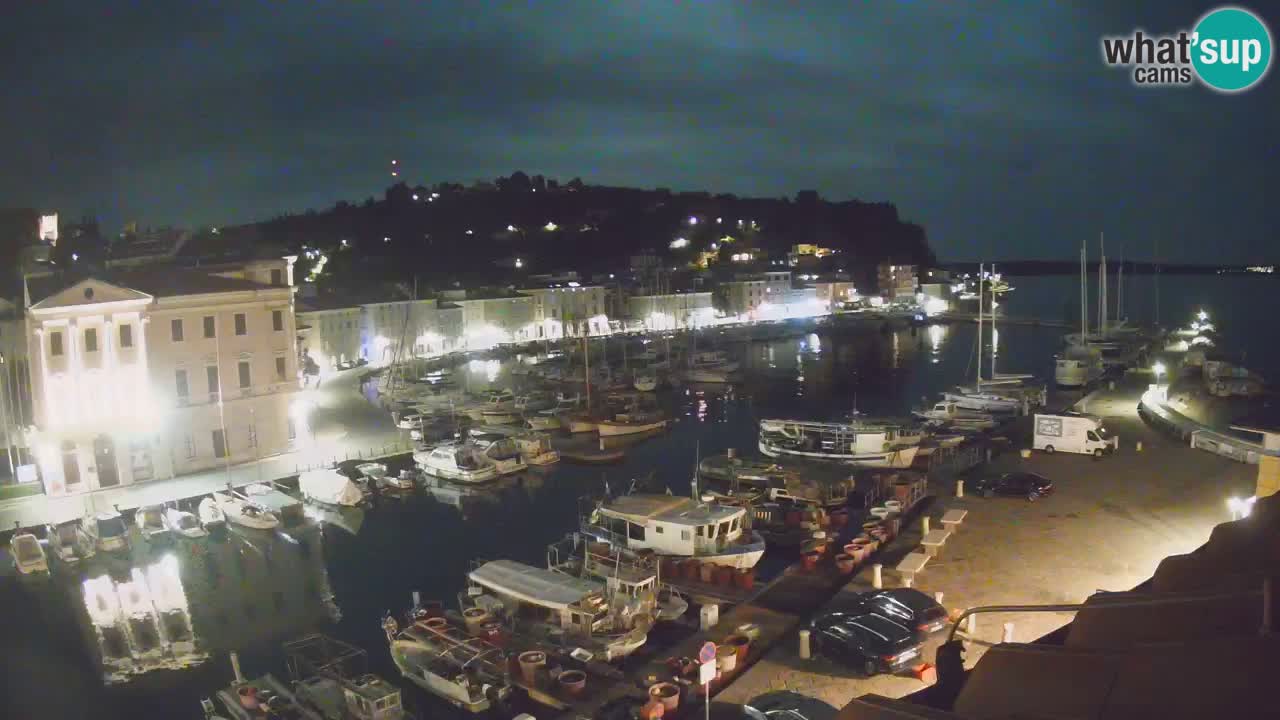 Webcam en direct de Piran “Mandrač” – Incroyable vue en direct de la Villa Piranesi