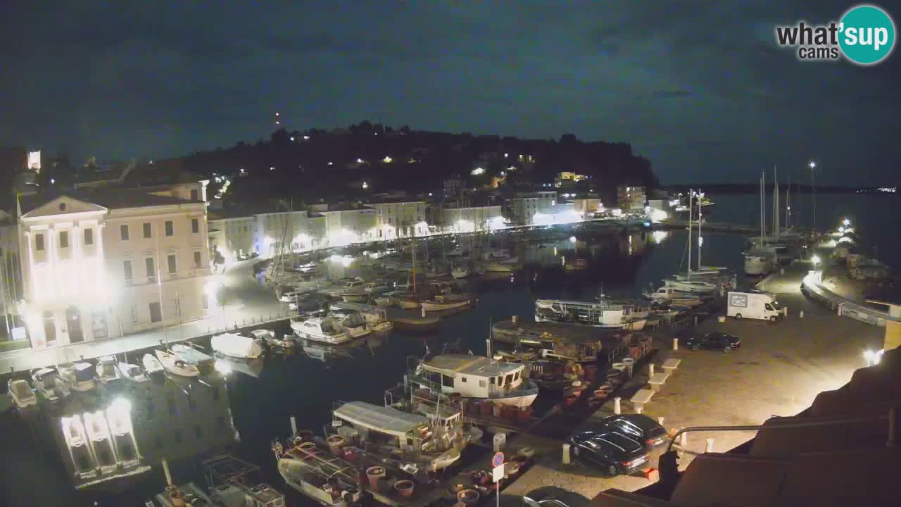 Webcam en direct de Piran “Mandrač” – Incroyable vue en direct de la Villa Piranesi