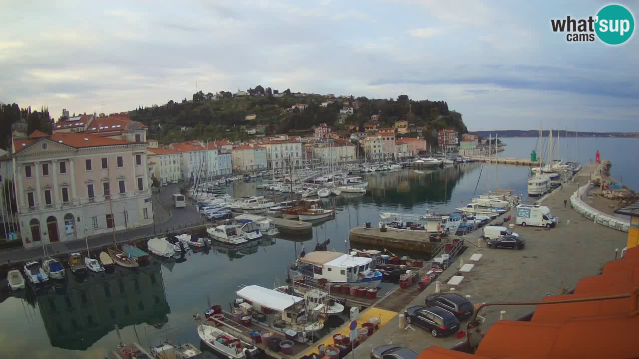 Live-Webcam aus Piran “Mandrač” – Erstaunliche Live-Ansicht von Villa Piranesi