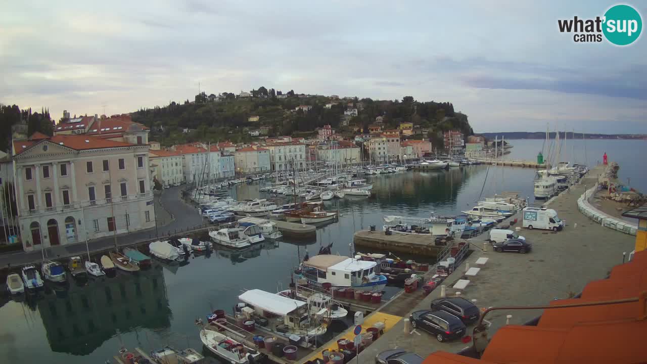 Live-Webcam aus Piran “Mandrač” – Erstaunliche Live-Ansicht von Villa Piranesi