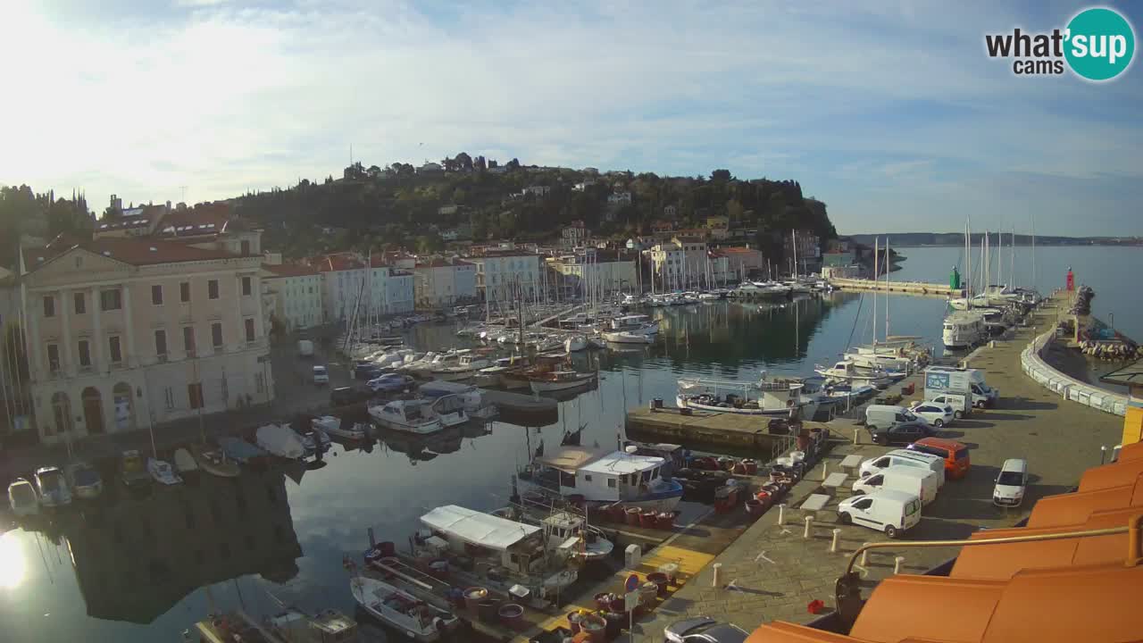 Live-Webcam aus Piran “Mandrač” – Erstaunliche Live-Ansicht von Villa Piranesi