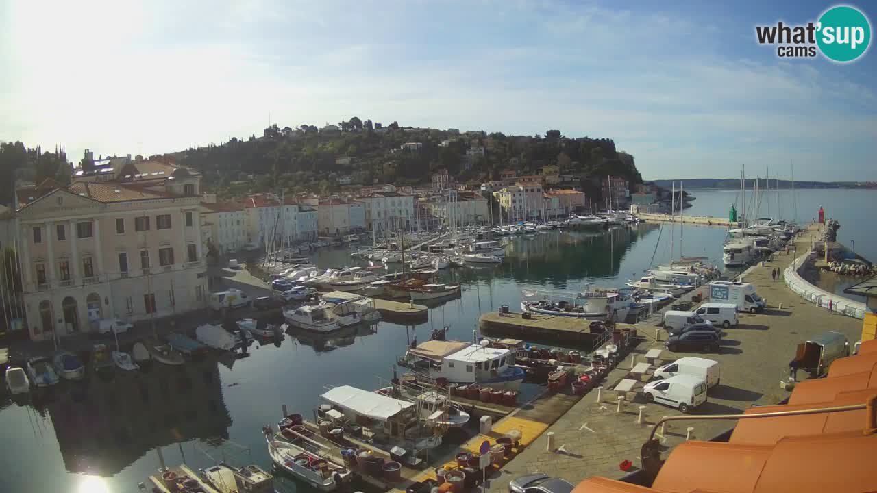Live webcam from Piran “Mandrač” – Amazing live view from Villa Piranesi