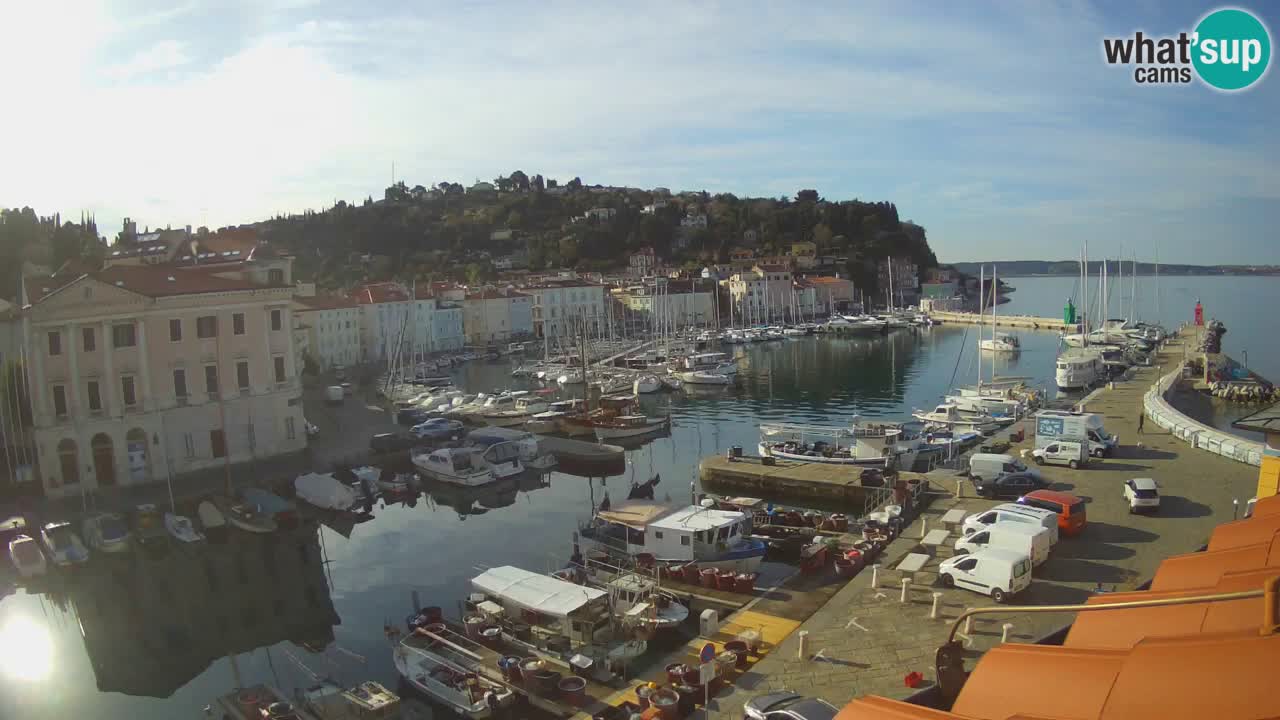 Live webcam from Piran “Mandrač” – Amazing live view from Villa Piranesi