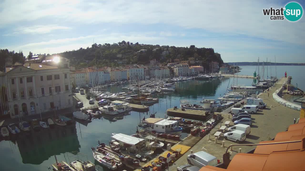 Live webcam from Piran “Mandrač” – Amazing live view from Villa Piranesi