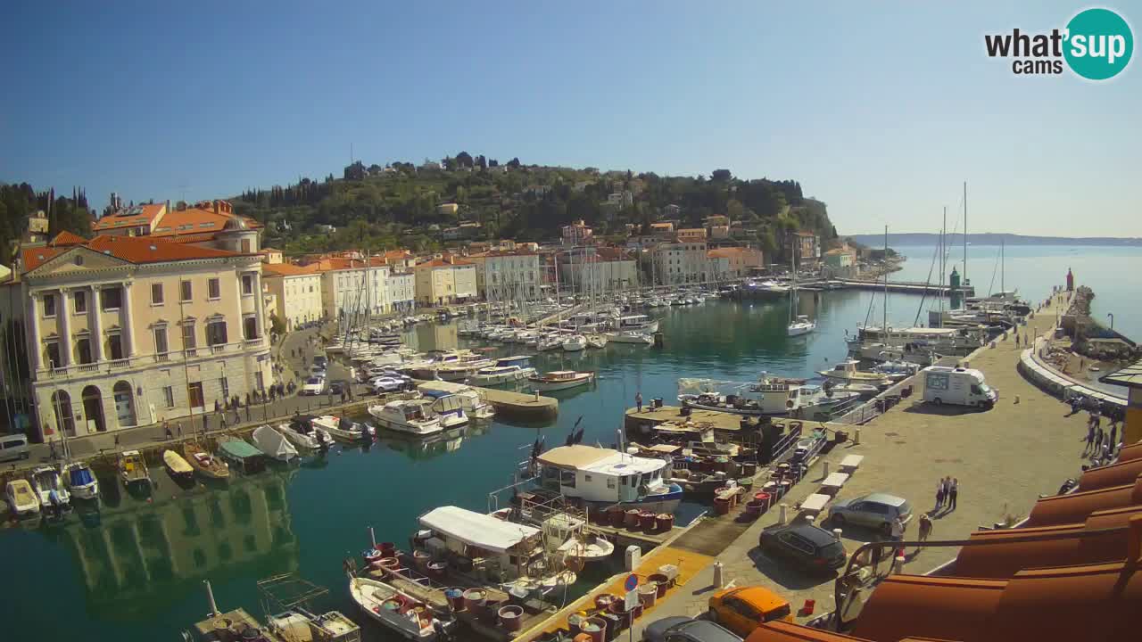 Live webcam from Piran “Mandrač” – Amazing live view from Villa Piranesi