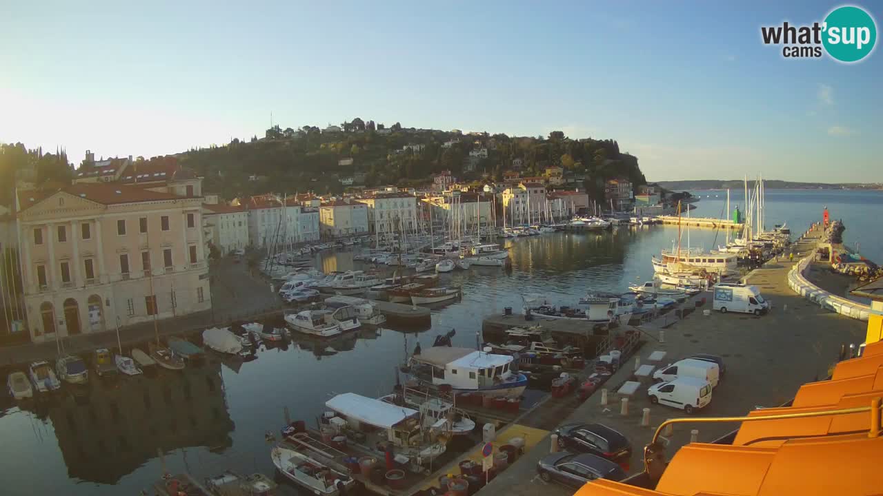 Live webcam da Pirano “Mandrač” – Splendida vista live da Villa Piranesi
