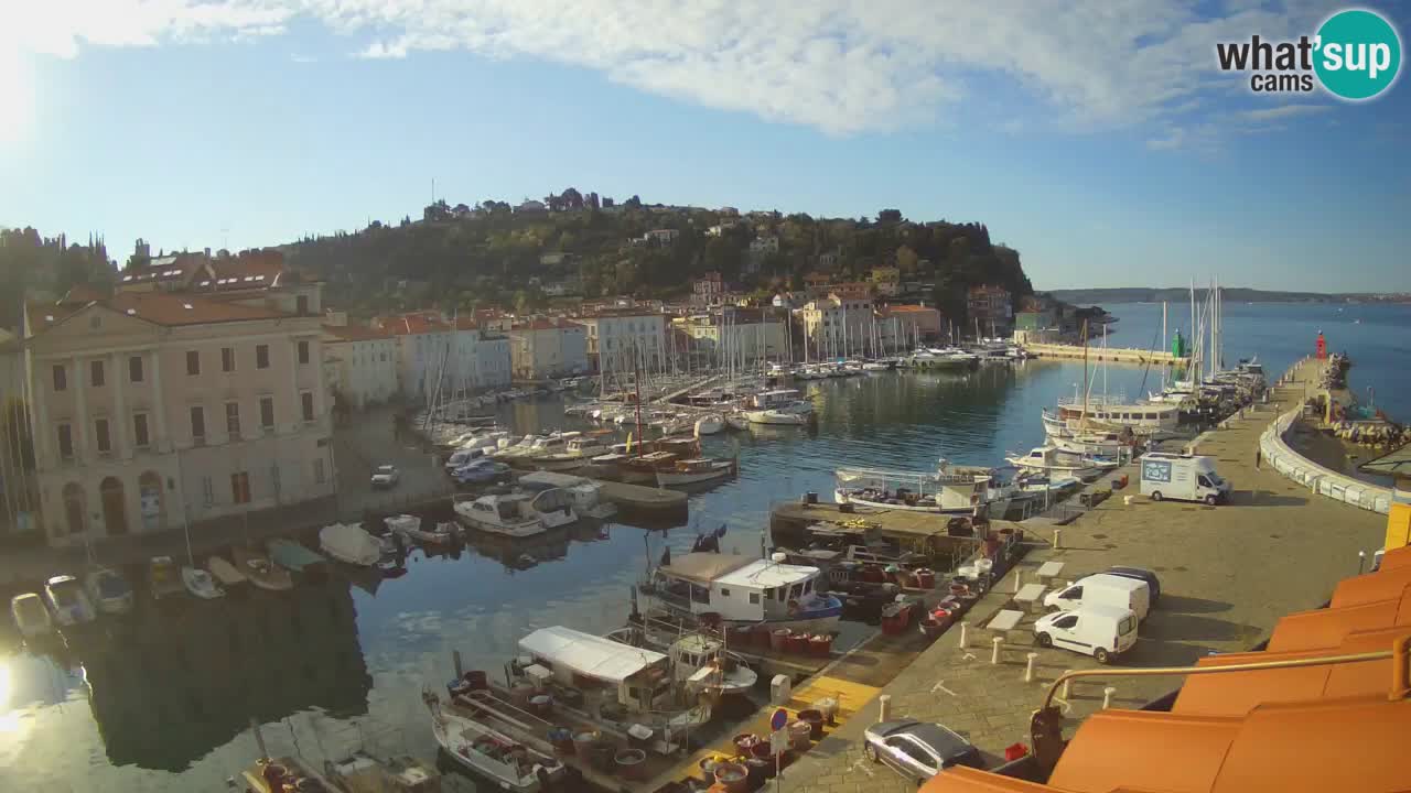 Live webcam from Piran “Mandrač” – Amazing live view from Villa Piranesi