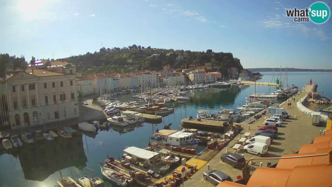 Live webcam da Pirano “Mandrač” – Splendida vista live da Villa Piranesi
