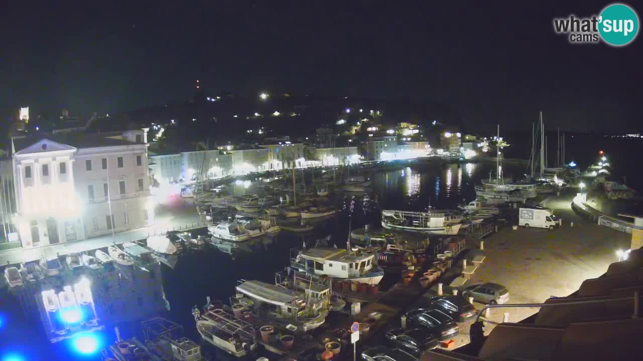 Live webcam da Pirano “Mandrač” – Splendida vista live da Villa Piranesi
