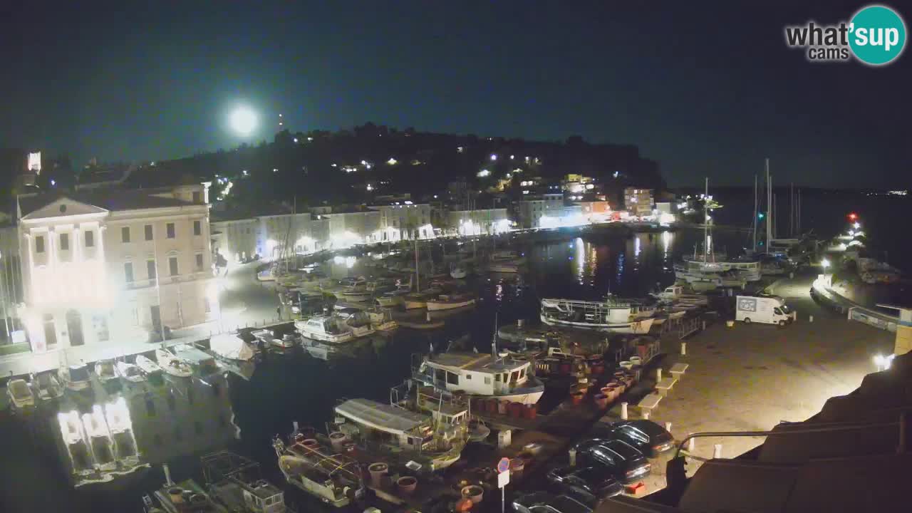 Webcam en direct de Piran “Mandrač” – Incroyable vue en direct de la Villa Piranesi