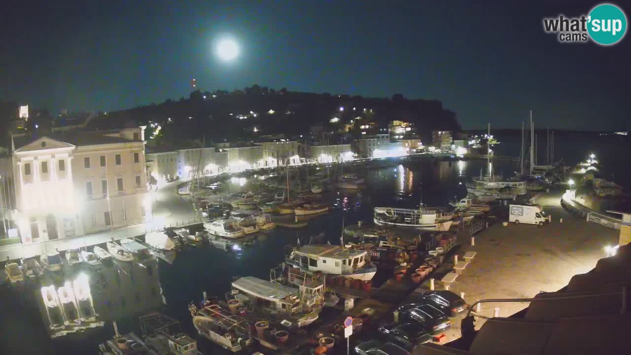 Webcam en direct de Piran “Mandrač” – Incroyable vue en direct de la Villa Piranesi
