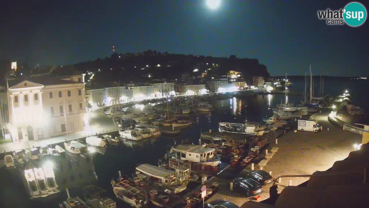 Webcam en direct de Piran “Mandrač” – Incroyable vue en direct de la Villa Piranesi