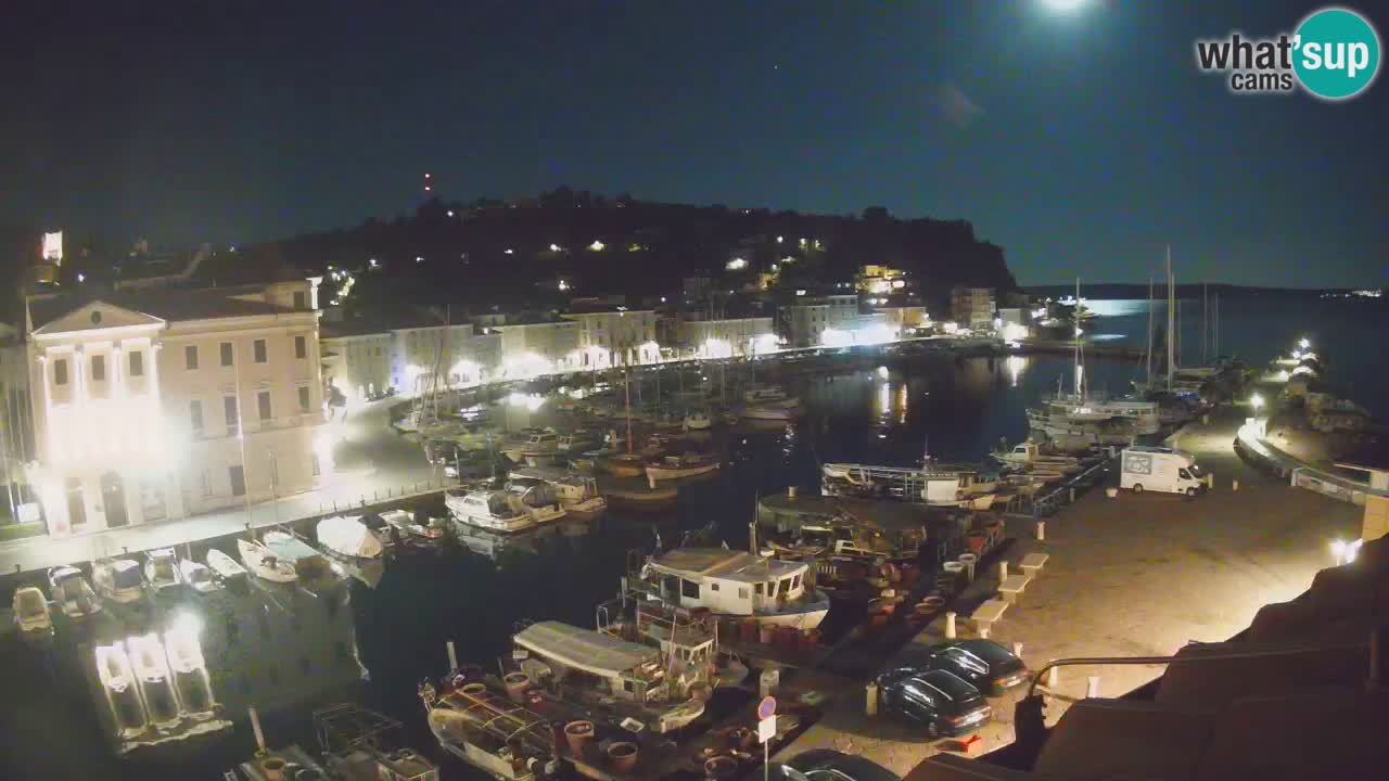 Live webcam da Pirano “Mandrač” – Splendida vista live da Villa Piranesi
