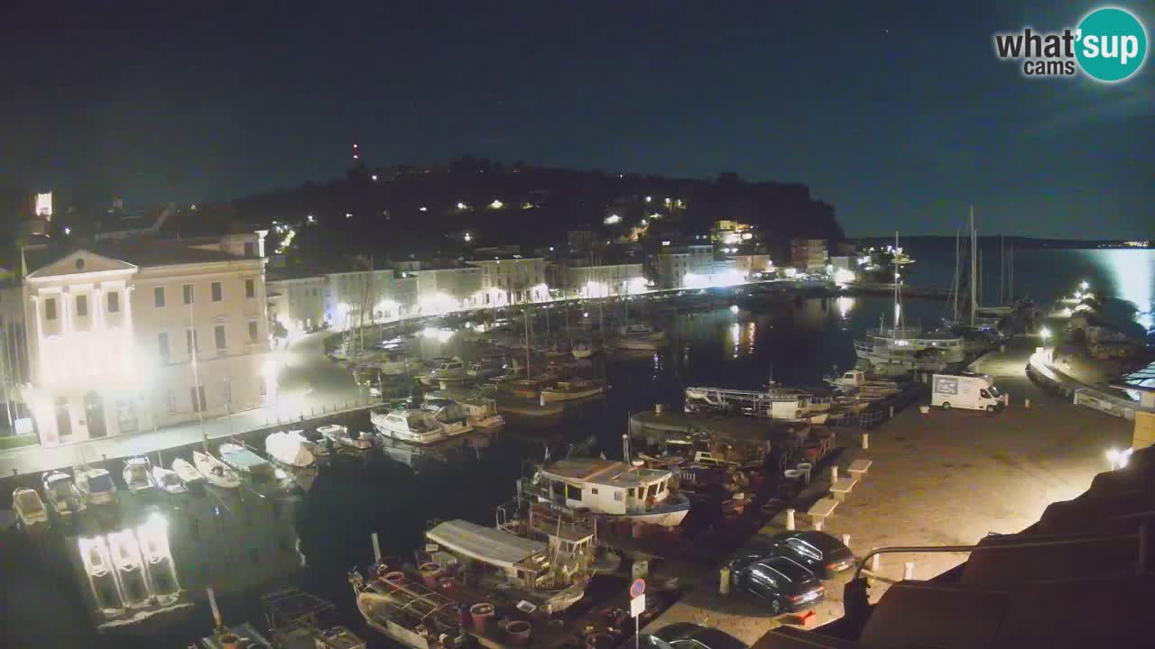 Webcam en direct de Piran “Mandrač” – Incroyable vue en direct de la Villa Piranesi