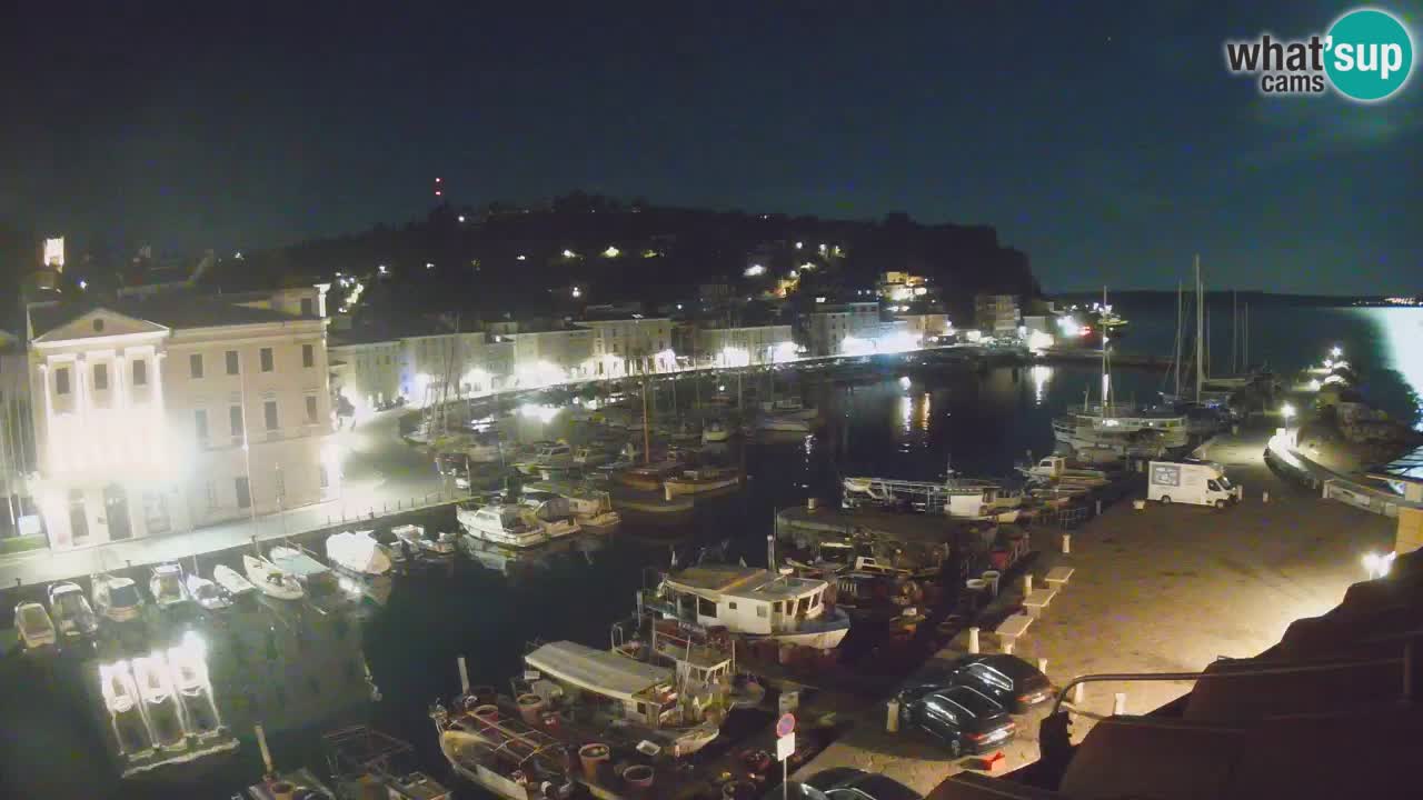 Webcam en direct de Piran “Mandrač” – Incroyable vue en direct de la Villa Piranesi