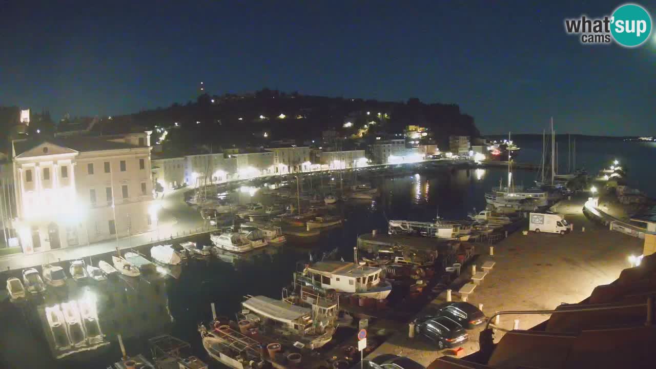 Webcam en direct de Piran “Mandrač” – Incroyable vue en direct de la Villa Piranesi