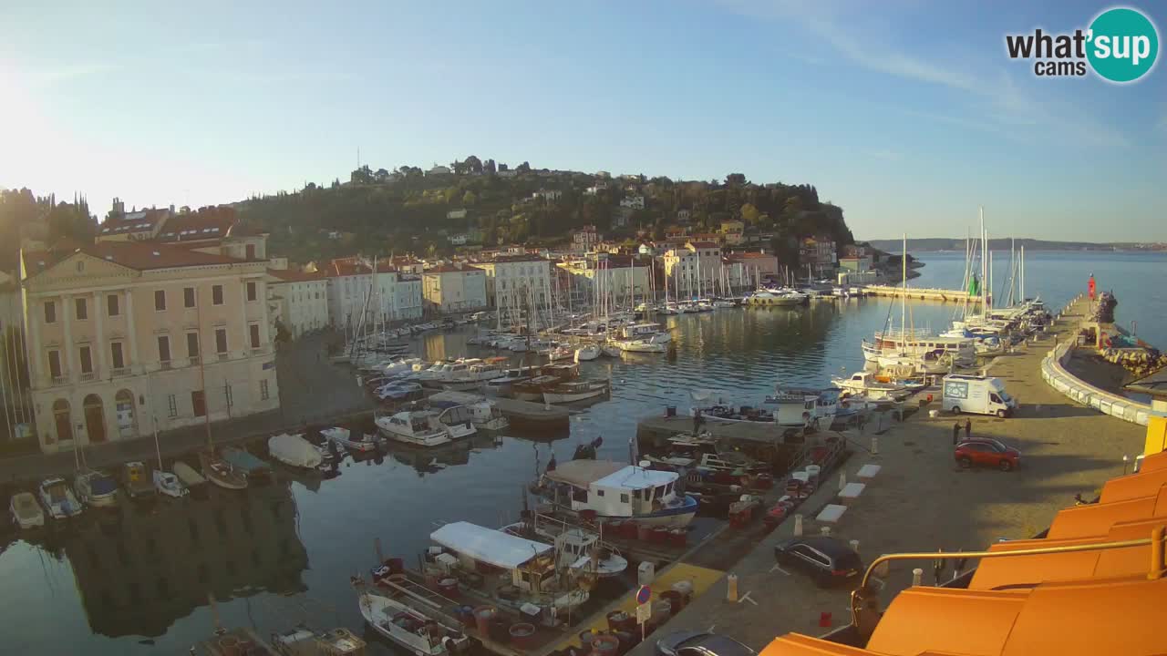 Live webcam da Pirano “Mandrač” – Splendida vista live da Villa Piranesi