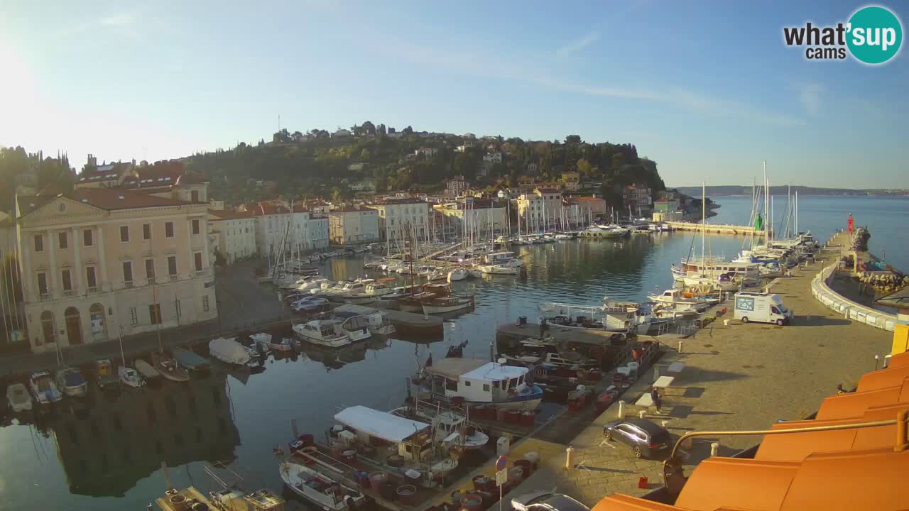 Live webcam da Pirano “Mandrač” – Splendida vista live da Villa Piranesi