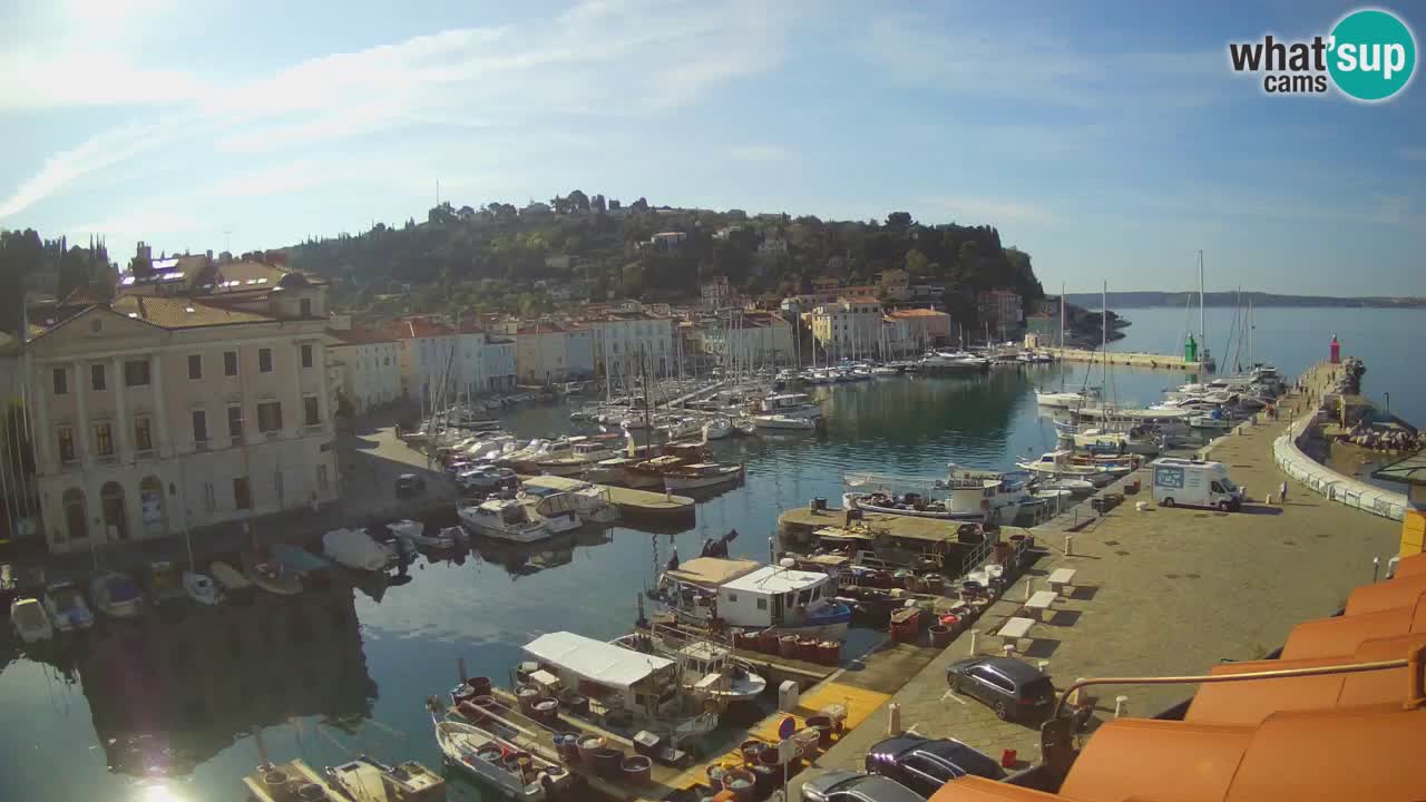 Live-Webcam aus Piran “Mandrač” – Erstaunliche Live-Ansicht von Villa Piranesi