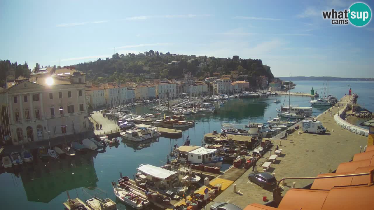 Live-Webcam aus Piran “Mandrač” – Erstaunliche Live-Ansicht von Villa Piranesi