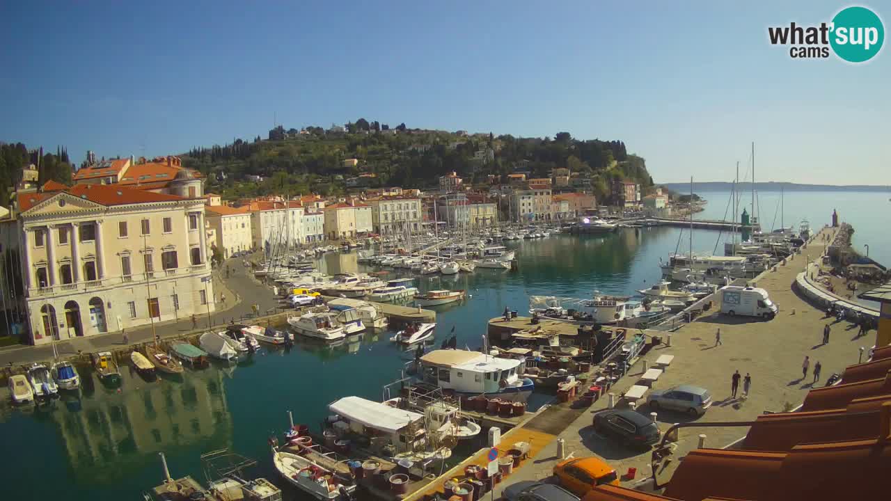 Live-Webcam aus Piran “Mandrač” – Erstaunliche Live-Ansicht von Villa Piranesi