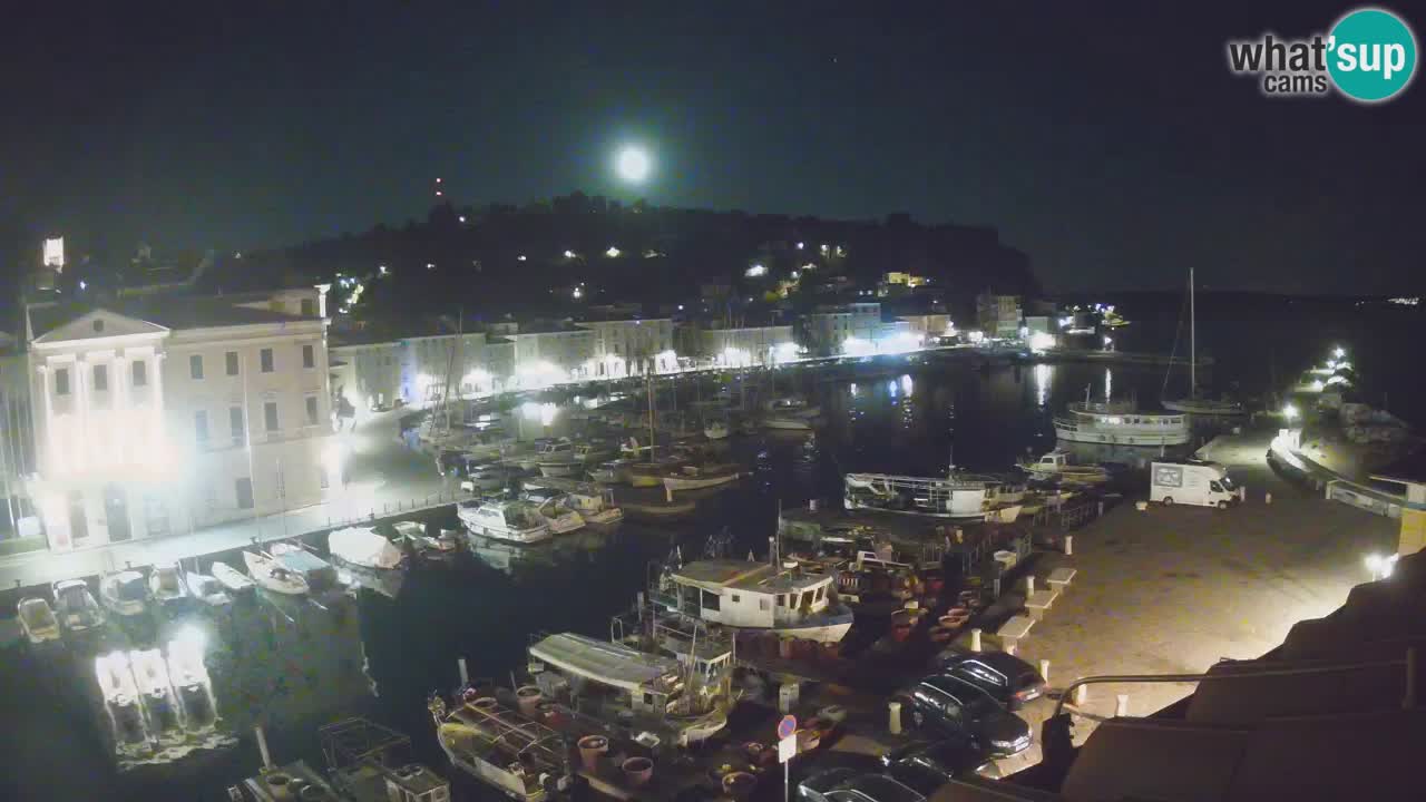 Webcam en direct de Piran “Mandrač” – Incroyable vue en direct de la Villa Piranesi